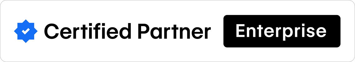 Webflow Certified Partner, Enterprise badge
